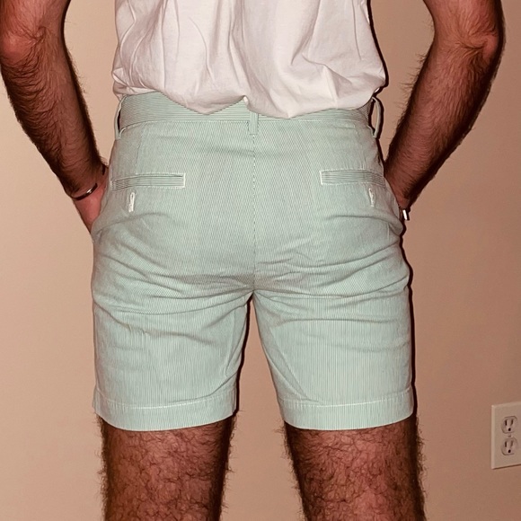 5 inch Inseam Seersucker Shorts - Picture 2 of 4
